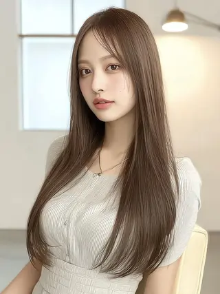 ロング 縮毛・髪質改善🩰 mai🐰ྀི🤍のヘアスタイル