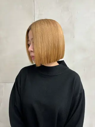 ミディアム 似合わせカット/ ハイトーン/aoiのヘアスタイル