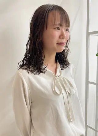 セミロング ボブカットモデル/パ ーマ/harunaのヘアスタイル