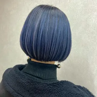 ショート カラー コテ巻き風パーマ★ はるさんのヘアスタイル