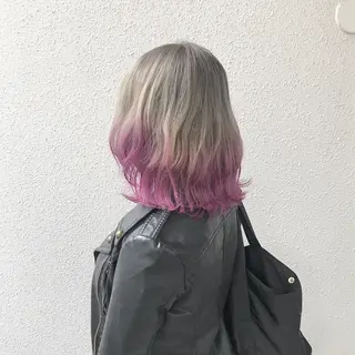 ショート カラー インナーカラー/天神 ブリーチ/吉田のヘアスタイル