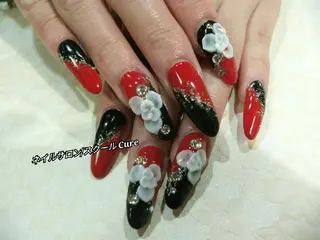 ロング ネイル ネイルサロン Cureのネイルデザイン
