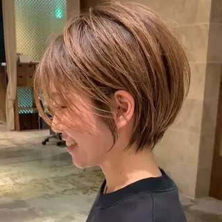 ショート VIEW GINZA所属・fitするカット♡ 暖色/ふうか◠‿◠のヘアスタイル