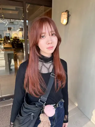 ロング カラー ピンクカラー/ mana🎀のヘアスタイル