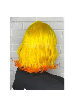 ショート カラー GARU-ガル-所属・TSUNO🦖 派手髪/オタク美容師のヘアスタイル