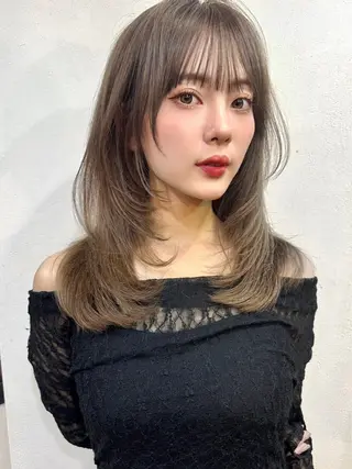 セミロング 縮毛矯正/ショート/ レイヤー/畑中正敏のヘアスタイル