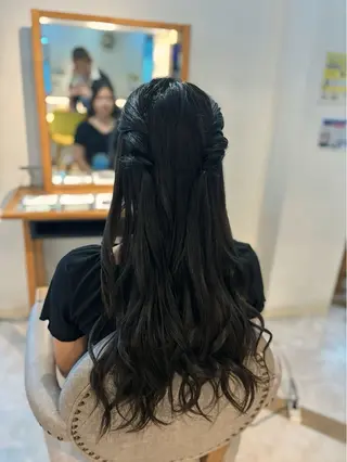ヘアアレンジ 🖤みらい🖤縮毛/ ブリーチモデル募集のヘアスタイル