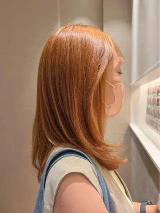 セミロング カラー パーマ メンズカット曲がる 縮毛矯正佐々木タクマのヘアスタイル