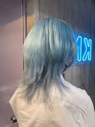 ミディアム ハイトーン/ブリーチ /ウルフ⛓️MAKIのヘアスタイル