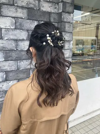 セミロング ヘアアレンジ ✂️似合わせの魔術師 石田一樹✂️のヘアスタイル