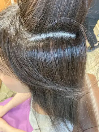 セミロング 【白髪ぼかし】 愛甲竜佑のヘアスタイル