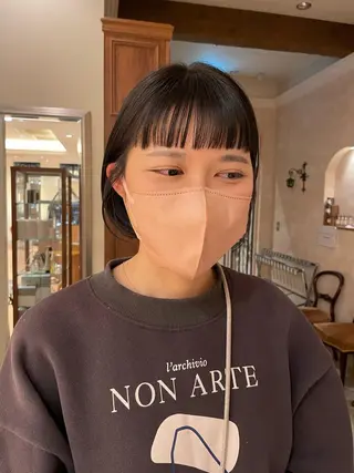 ショート ボブ ホノカのヘアスタイル