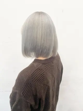 ミディアム パーマ ヘアアレンジ メンズ キッズ nico TOKYO 渋谷所属・ブリーチ　ハイトーン 特化🌈フジタハルキのヘアスタイル