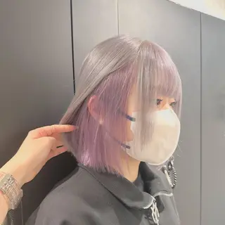 ミディアム カラー ハイトーン･髪質改善 MIOKAのヘアスタイル