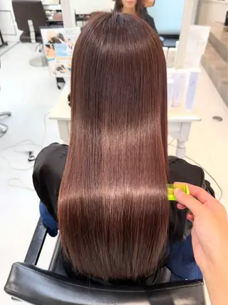 ロング 山崎結菜 🫧透明感カラーのヘアスタイル