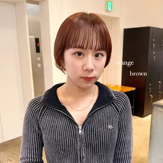 ショート Haruka 🎀暖色カラーのヘアスタイル