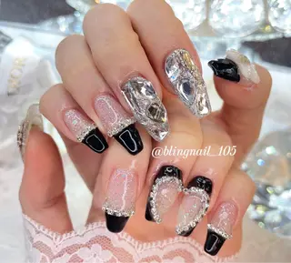 ネイル 23時まで❤︎韓国、 ワンホンネイルのネイルデザイン