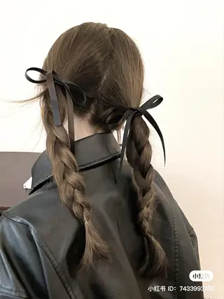 カラー 韓国ヘア🩶🇰🇷 透明感カラー🎀のヘアスタイル