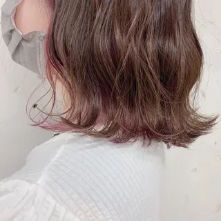 カラー Noele hair atelier(ノエルヘアアトリエ)所属・北上ゆい/個性派/ ナチュラルアレンジのヘアスタイル