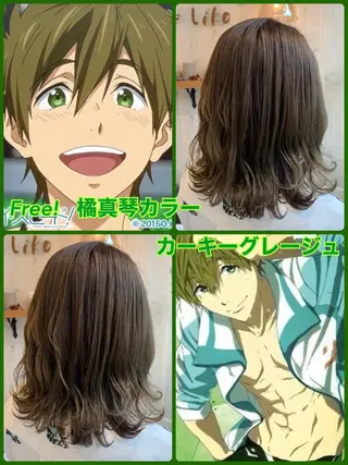 ミディアム カラー アニメオタク美容師✂ miharuのヘアスタイル