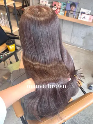 ロング カラー ヘアアレンジ 顔まわり/艶カラー/ 🤎himari🤎のヘアスタイル