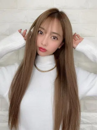 ロング カラー 美髪矯正 髪質改善 羽田セイゴーのヘアスタイル