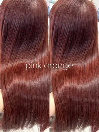 ロング カラー ナガヨ キョウカのヘアスタイル