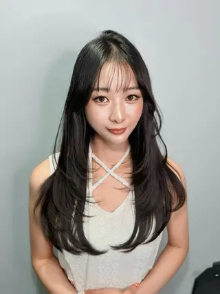 ロング カラー etora 渋谷所属・ワンホンヘア🇨🇳 髪質改善/itaruのヘアスタイル