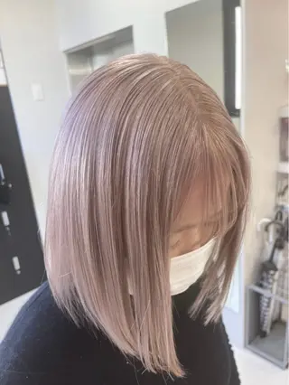 ミディアム カラー PELEshibuya所属・カットモデル様無料 💎saaya💎のヘアスタイル