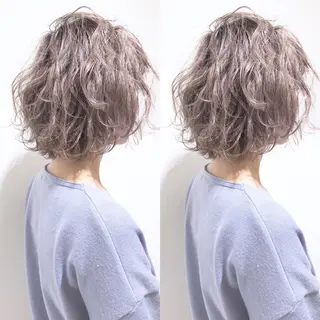ショート カラー パーマ Memories水天宮前所属・花渕 俊彦のヘアスタイル