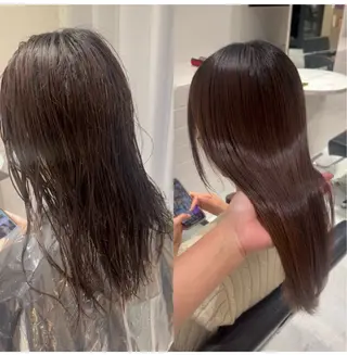 セミロング loulou所属・透明感カラー 💎飯塚ゆうきのヘアスタイル