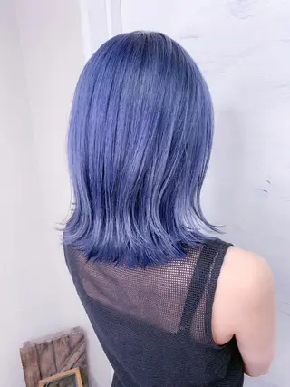 ミディアム カラー BOX mico.のヘアスタイル