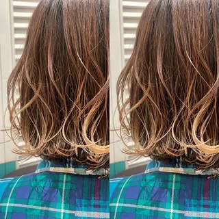 ミディアム Snaly カラー特化ページのヘアスタイル