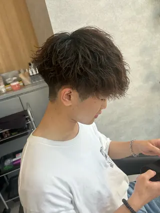 ショート カラー パーマ メンズ 🐺森 雄飛/メンズ 韓国ヘアのヘアスタイル