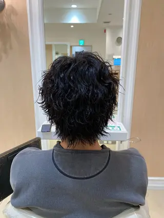 ショート パーマ メンズ メンズ特化型美容師 栗山勇人のヘアスタイル