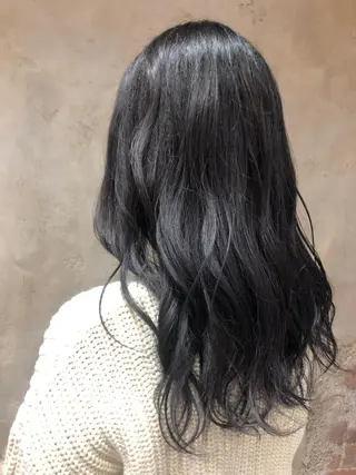 セミロング カラー 顔周り/くびれヘア 韓国ヘア💕風間るなのヘアスタイル