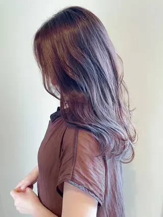 ロング カラー パーマ ヘアアレンジ ITbyALBUM 松戸のヘアスタイル