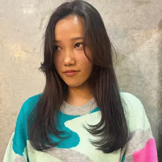 セミロング カラー 南堀江🌿パーマ Tetsu【テツ】のヘアスタイル