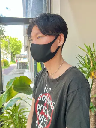 パーマ メンズ メンズパーマ/フェ ザーパーマ/古川晴輝のヘアスタイル