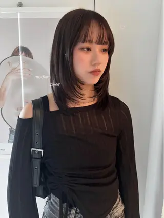 ミディアム カラー riria/ボブ /ブラウンカラー🎀のヘアスタイル