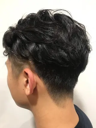 メンズ 暖色カラー🍊 ボブ🌿顔周りcutのヘアスタイル