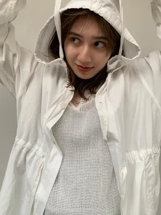 ミディアム パーマ カラー ヘアアレンジ CEINE【セーヌ】 三軒茶屋のヘアスタイル