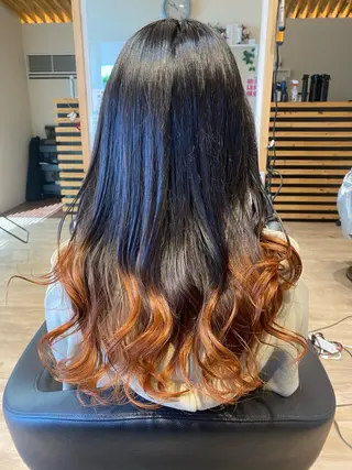 ロング カラー 関口 友行のヘアスタイル