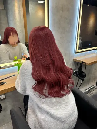 ロング カラー パーマ ヘアアレンジ 透明感ブリーチカラー 🌈TOMOHIROのヘアスタイル