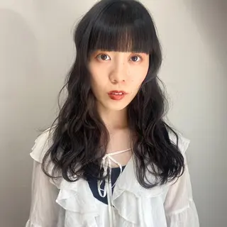 セミロング カラー パーマ ヘアアレンジ 🌼memoto 東三国店🌼のマツエク・マツパデザイン