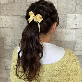 ヘアアレンジ 北島 遥香🫧インナ ー /ベージュカラーのヘアスタイル