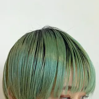 ショート カラー レイヤー専門家 ダブルカラー修のヘアスタイル