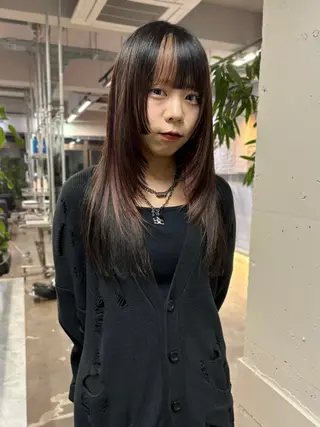 ロング ボブ× フェイスレイヤー🩰のヘアスタイル