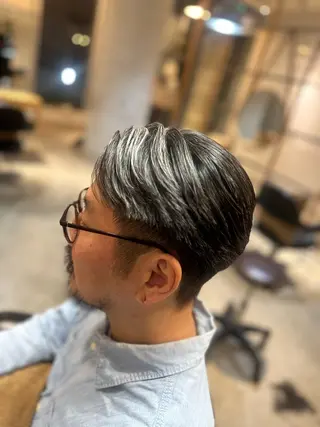 メンズ ブリーチカラー/ 透明感/aika¨̮のヘアスタイル