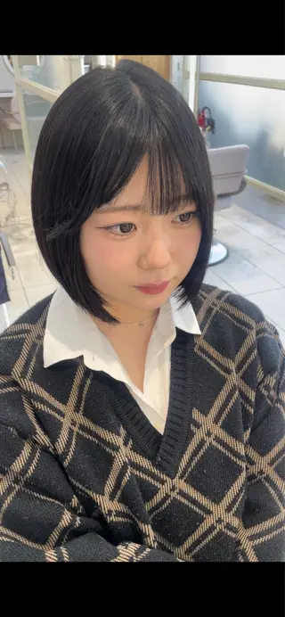 ミディアム 顔周り/透明感カラー /韓国ヘア/TAKUのヘアスタイル